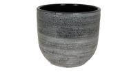 HS Potterie Donker Grijze Pot Stockholm 28x26 / set van 2