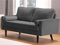 Kauf-Unique 2-Sitzer-Sofa FLEUET - Samt - Grau