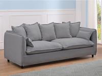 Kauf-Unique 3-Sitzer-Sofa RAMSES - Stoff - Grau
