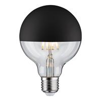 Paulmann Globe 6,5 Watt E27 Kopfspiegel Schwarz matt Warmweiß LED-Leuchtmittel, E27, Warmweiß