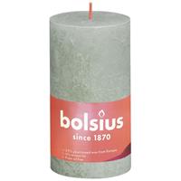 Bolsius Stompkaars rustiek 13x7 cm foggy groen