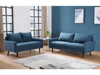 Kauf-unique 2-Sitzer-Sofa HALIA - Stoff - Blau
