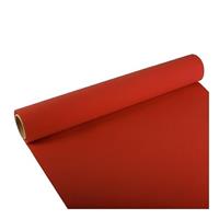 Set van 2x stuks tafelloper rood 300 x cm papier - Feesttafelkleden