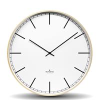 Huygens Wood 45 Index - Wit - Wandklok - Stil - Quartz uurwerk