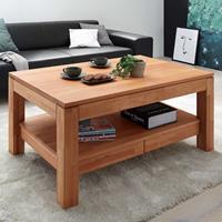 TopDesign Sofa Tisch aus Kernbuche Massivholz 110 cm breit