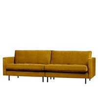 Basilicana Samt Couch in Ocker 275 cm breit