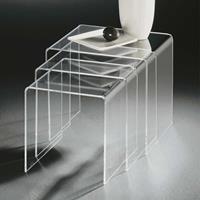 TopDesign Dreisatztisch aus Acrylglas modern (3-teilig)