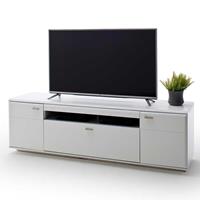 TopDesign TV Unterschrank in Weiß 195 cm breit