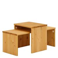 Massivio Holztisch Set aus Kiefer Massivholz modern (2-teilig)