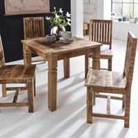 Möbel4Life Esszimmertisch aus Holz massiv Landhaus rustikal
