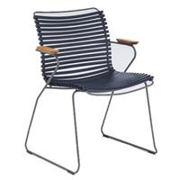 houe Click Dining Stuhl mit Armlehnen Stühle  Farbe: dunkel blau