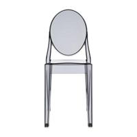 Kartell Victoria Ghost 4x Stapelstühle  Farbe: fume