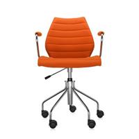 Kartell Maui Soft Bürostuhl Bürodrehstühle  Farbe: orange Trevira