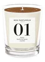 bonparfumeur Bon Parfumeur 01 Basil Fig Leaf Mint Candle 180g