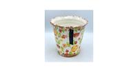 Villa Pottery Multi Orange Pot Flowergarden - Multi Orange Pot 22x20