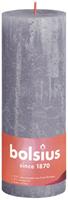 bolsius Rustic Shine Blockkerze 190/68 Frosted Lavender