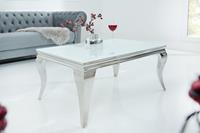 Salontafel Arthur 100cm wit zilver