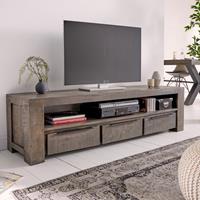 TV-Meubel Nairobi 170cm grijs Mango-hout