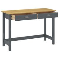 vidaXL Wandtafel Hill Range met 2 lades 110x45x74 cm grenenhout grijs