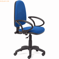 rocada Bürodrehstuhl mit Armlehnen blau