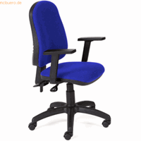 rocada Bürodrehstuhl mit Armlehne blau