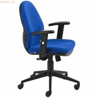 rocada Bürodrehstuhl mit Armlehnen blau