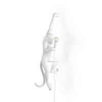 Seletti Monkey Hanging Left Wandlampe Weiß Außenbereich