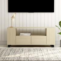 vidaXL Tv-meubel 120x35x43 cm spaanplaat sonoma eikenkleurig