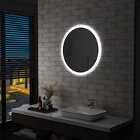 vidaxl Badezimmerspiegel mit LED 70 cm Silber