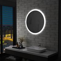 vidaxl Badezimmerspiegel mit LED 80 cm Silber