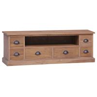 vidaxl TV-Schrank 120×30×40 cm Massivholz Teak Braun