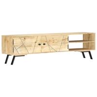 vidaxl TV-Schrank 140 x 30 x 40 cm Massivholz Mango Braun