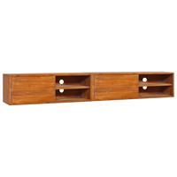 vidaxl Wand-TV-Schrank 180x30x30 cm Teak Massivholz Braun