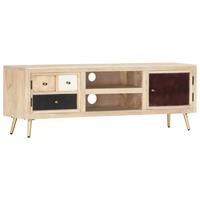 vidaxl TV-Schrank 120 x 30 x 40 cm Massivholz Mango Braun