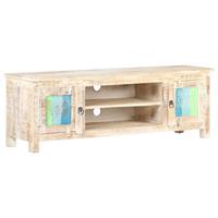 vidaxl TV-Schrank 120x30x40 cm Raues Akazienholz Mehrfarbig