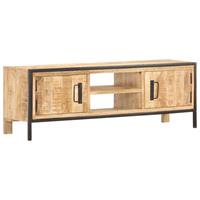 vidaxl TV-Schrank 120×30×40 cm Raues Mangoholz Braun