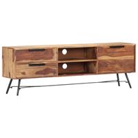 vidaxl TV-Schrank 140 x 28 x 47 cm Massivholz Palisander Braun