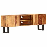 vidaxl TV-Schrank 130 x 30 x 47 cm Massivholz Akazie Braun