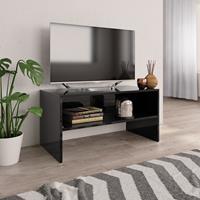 vidaXL Tv-meubel 80x40x40 cm spaanplaat hoogglans zwart
