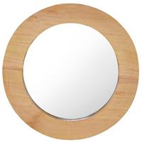 vidaXL Wandspiegel rond 40 cm teakhout