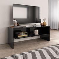 vidaXL Tv-meubel 100x40x40 cm spaanplaat hoogglans zwart