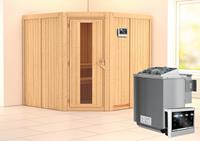 Karibu | Jarin Sauna | Energiesparende Deur | Biokachel 9 kW Externe Bediening