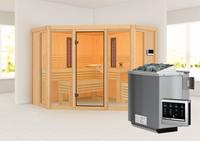Karibu | Asta Sauna | Biokachel 9 kW Externe Bediening