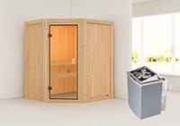 Woodfeeling | Sauna Faurin | Kachel 4,5 kW Geïntegreerde Bediening
