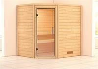 Karibu houtfeeling sauna binnen cabine mia