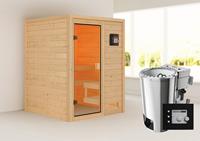 Woodfeeling | Sauna Sandra | Biokachel 3,6 kW Externe Bediening
