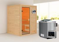 Woodfeeling | Sauna Sandra | Biokachel 4,5 kW Externe Bediening