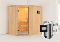 Karibu | Saja Sauna | Helderglas Deur | Kachel 3,6 kW Externe Bediening