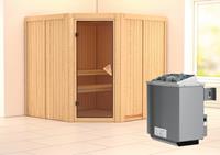 Karibu | Jarin Sauna | Bronzeglas Deur | Kachel 9 kW Geïntegreerde Bediening