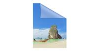 Lichtblick Fensterfolie selbstklebend, Sichtschutz, Thailand - Bunt bunt Gr. 50 x 50